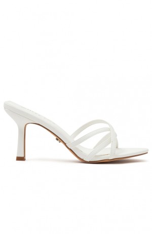 Women's White Fox Fiamma Heels White | BNXC-82391