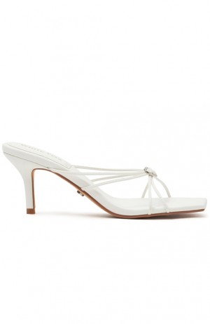 Women's White Fox Florence Heels White | KZMU-53604