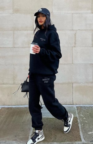 Women's White Fox Offstage Sweatpants Black | ZJYC-59173