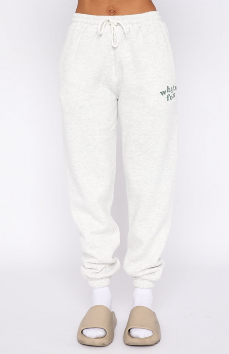 Women's White Fox 4th Edition Sweatpants White | MOZF-80612