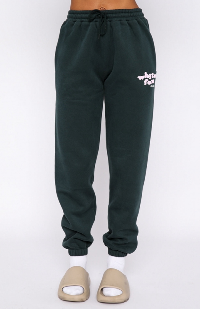 Women's White Fox 4th Edition Sweatpants Green | XQVE-79264