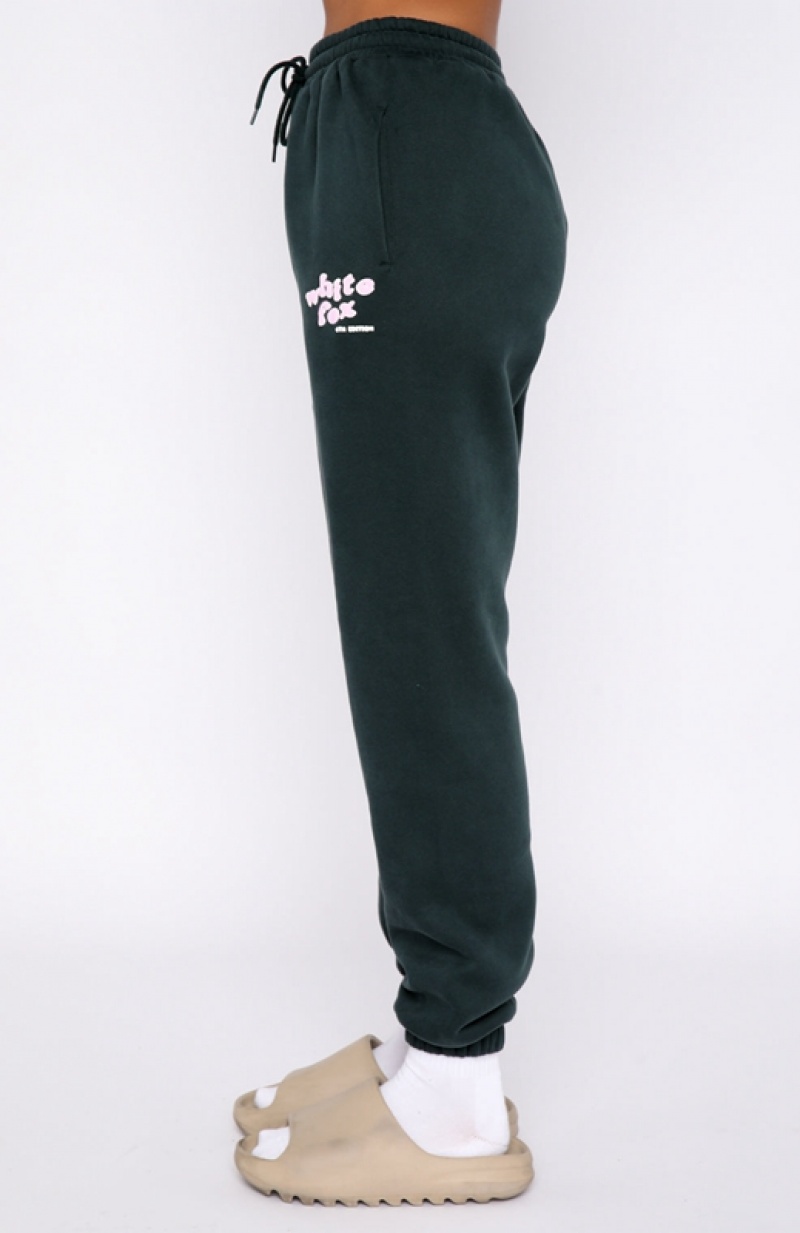 Women's White Fox 4th Edition Sweatpants Green | XQVE-79264