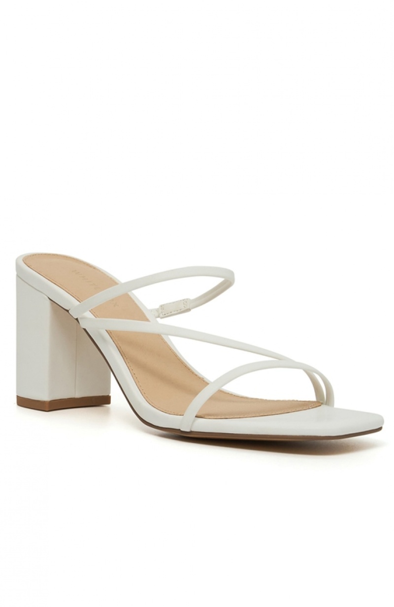 Women's White Fox All You Wanted Mules White | GSAT-42396