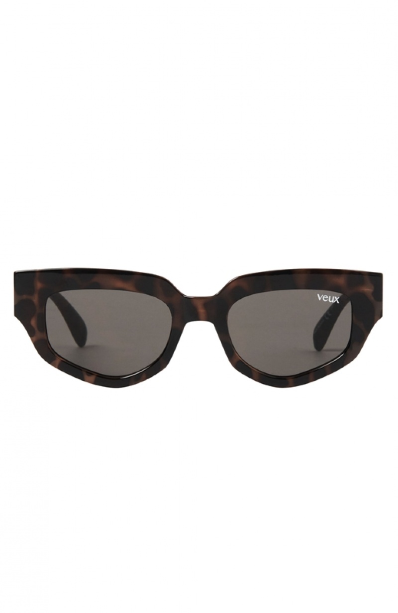 Women's White Fox Amalfi Sunglasses Black | ULGW-65170