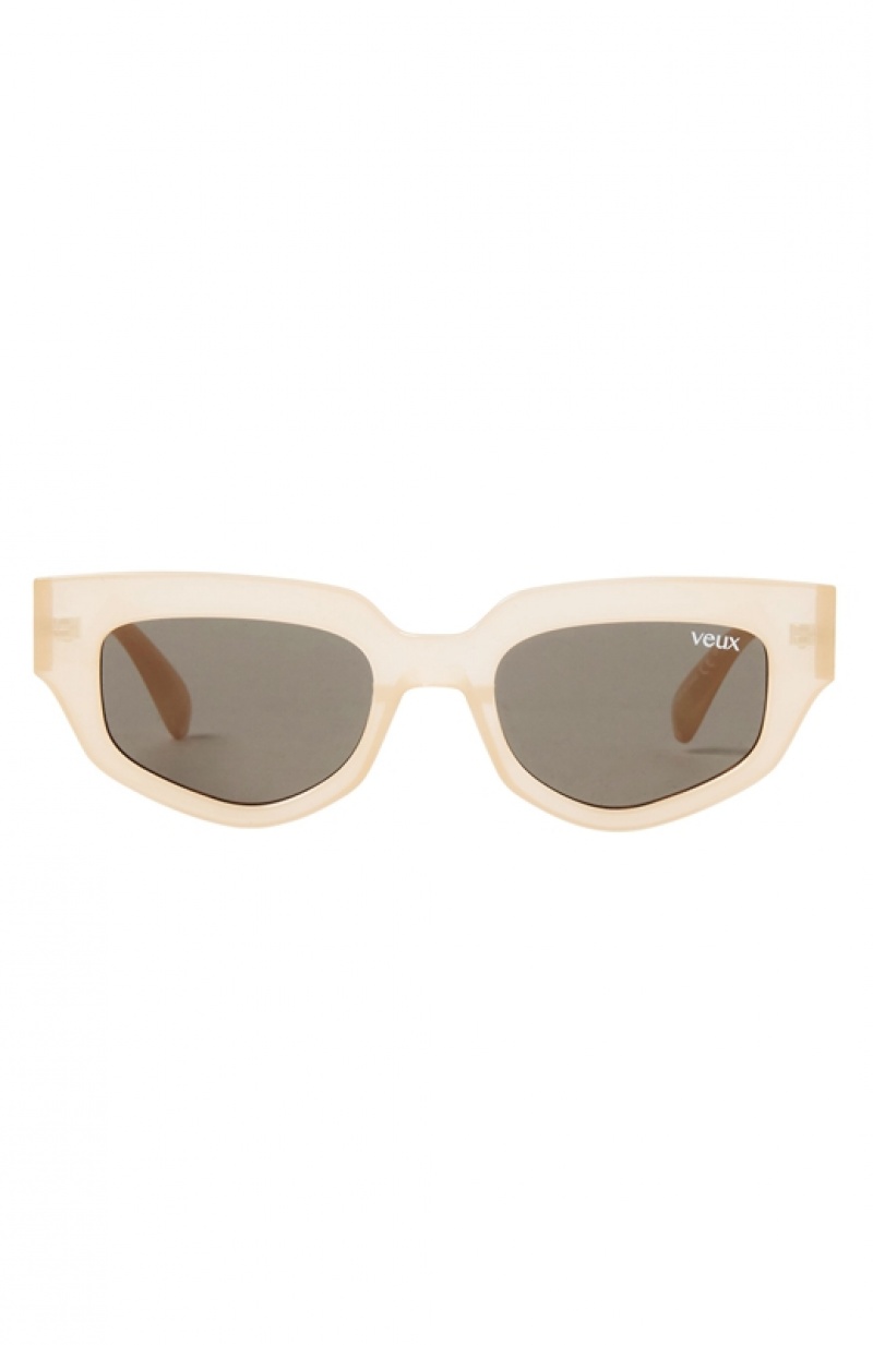 Women's White Fox Amalfi Sunglasses Brown | MQBK-05369