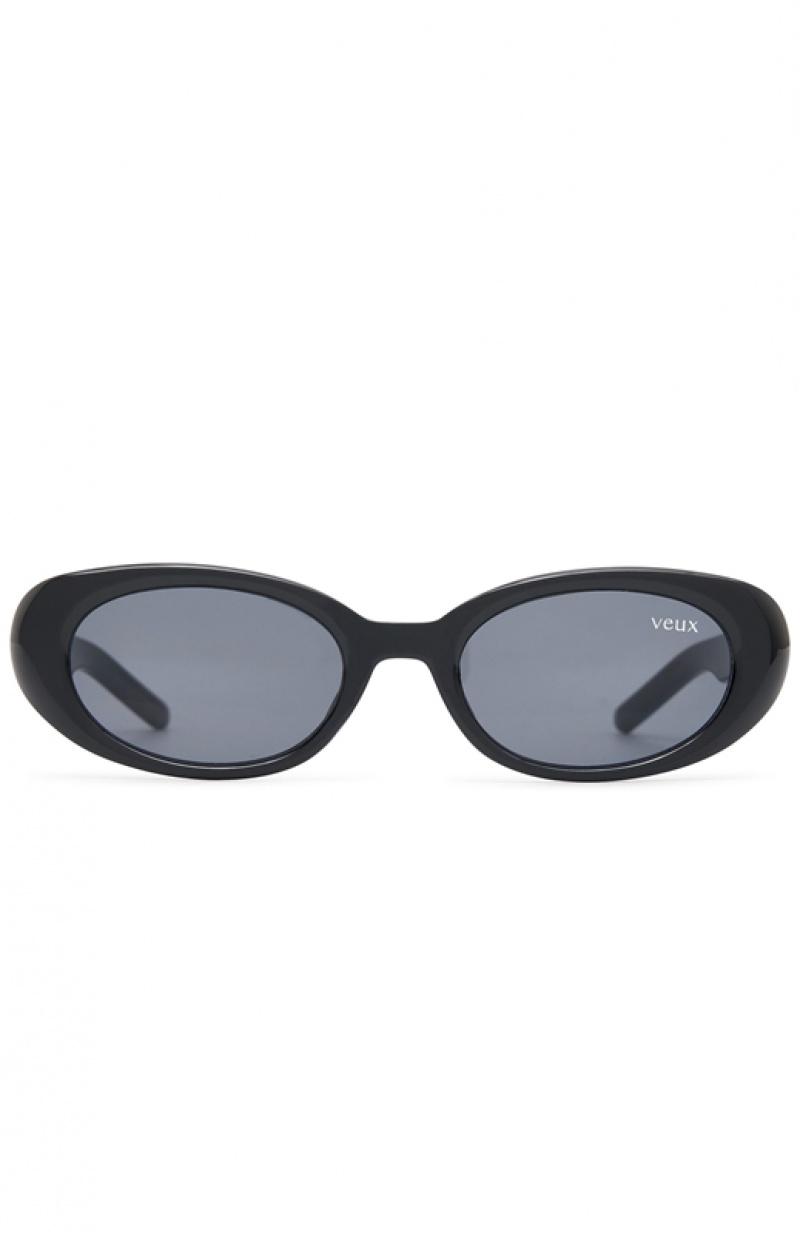 Women's White Fox Amalie Sunglasses Black | JOSP-94718