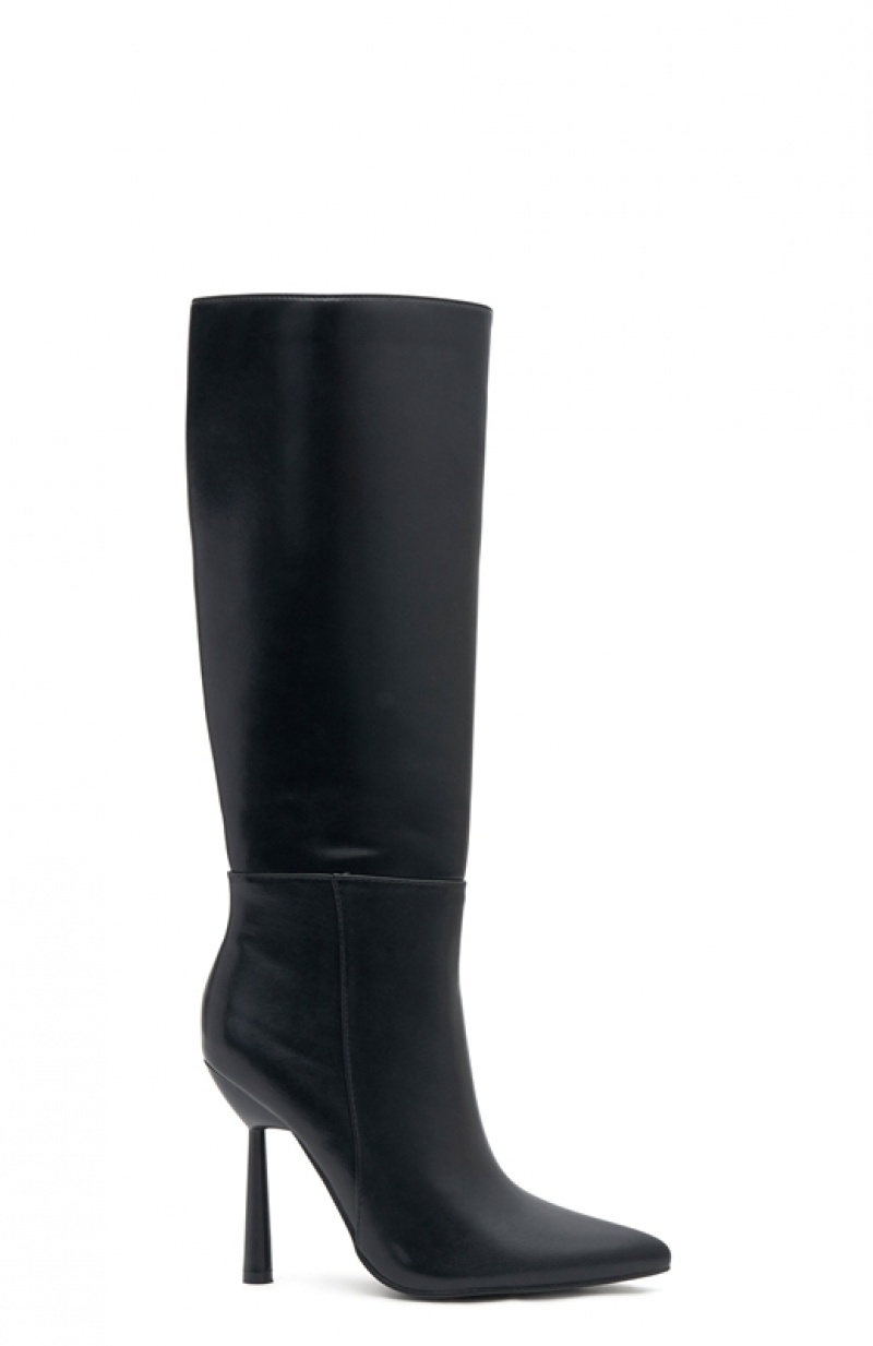 Women's White Fox Amelia Knee High Boots Black | SHNL-12970