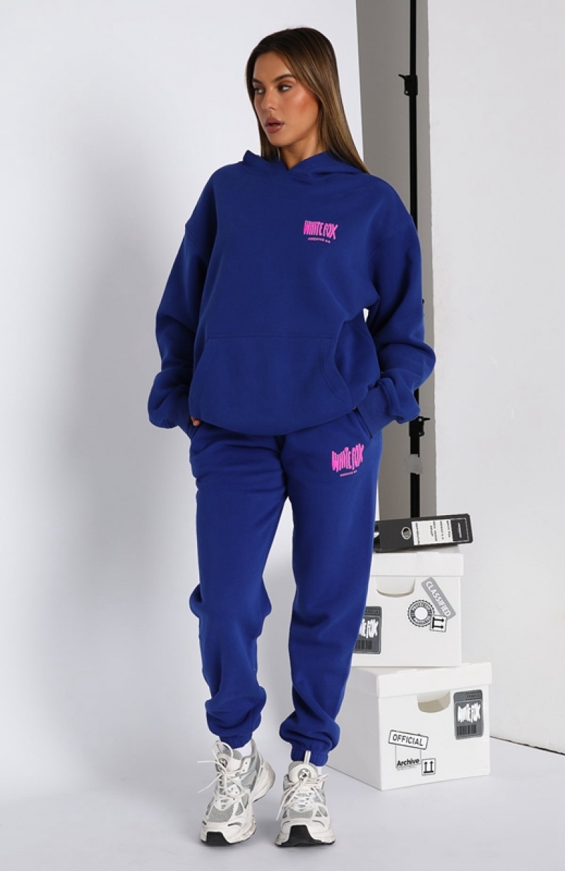 Women's White Fox Archive 6.0 Sweatpants Blue | DWKN-26845