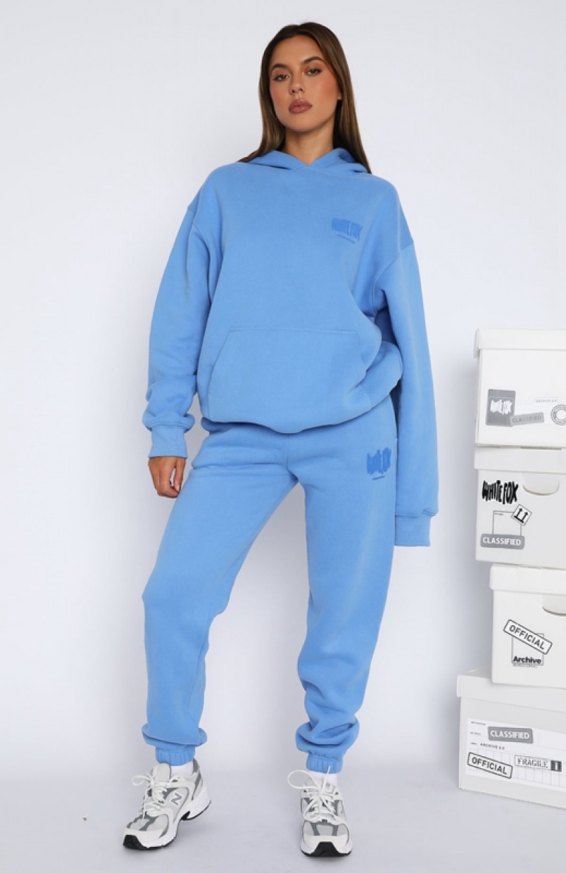 Women's White Fox Archive 6.0 Sweatpants Blue | CATI-06514