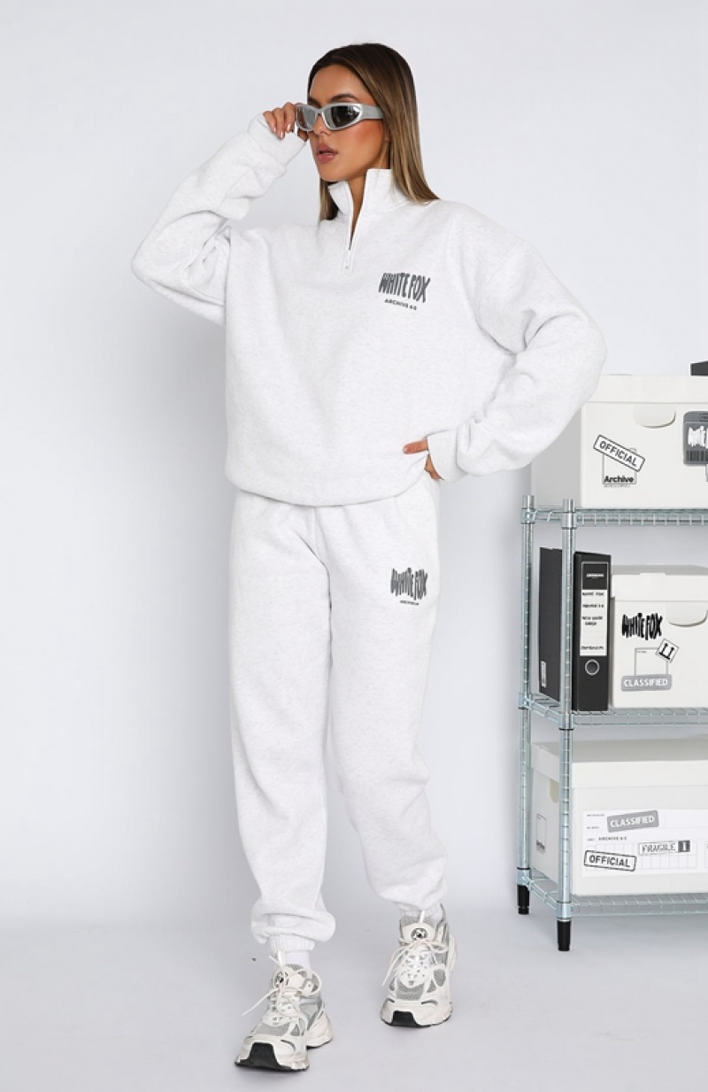 Women's White Fox Archive 6.0 Sweatpants White | QKLI-32490