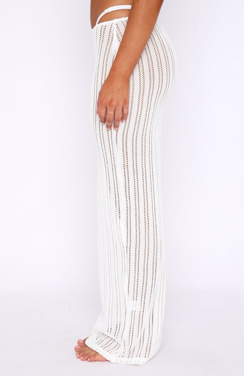 Women's White Fox Bittersweet Maxi Skirts White | XTIQ-90413