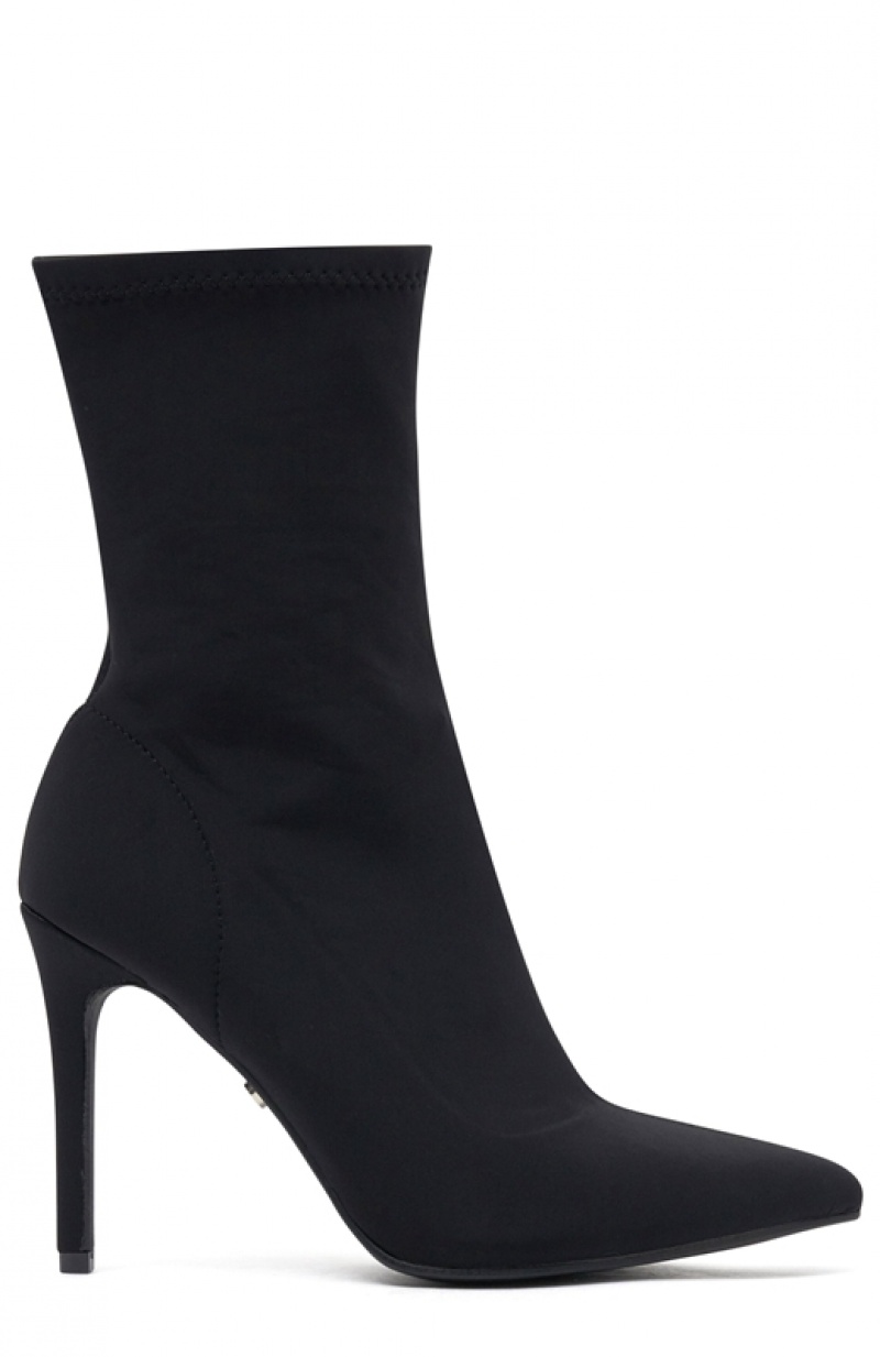 Women's White Fox Chicago Ankle Boots Black | CNPM-85014