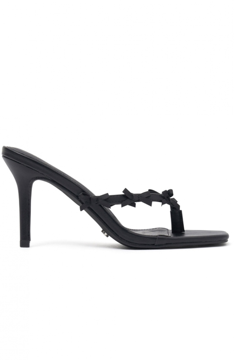 Women's White Fox Evie Heels Black | YHPC-67195