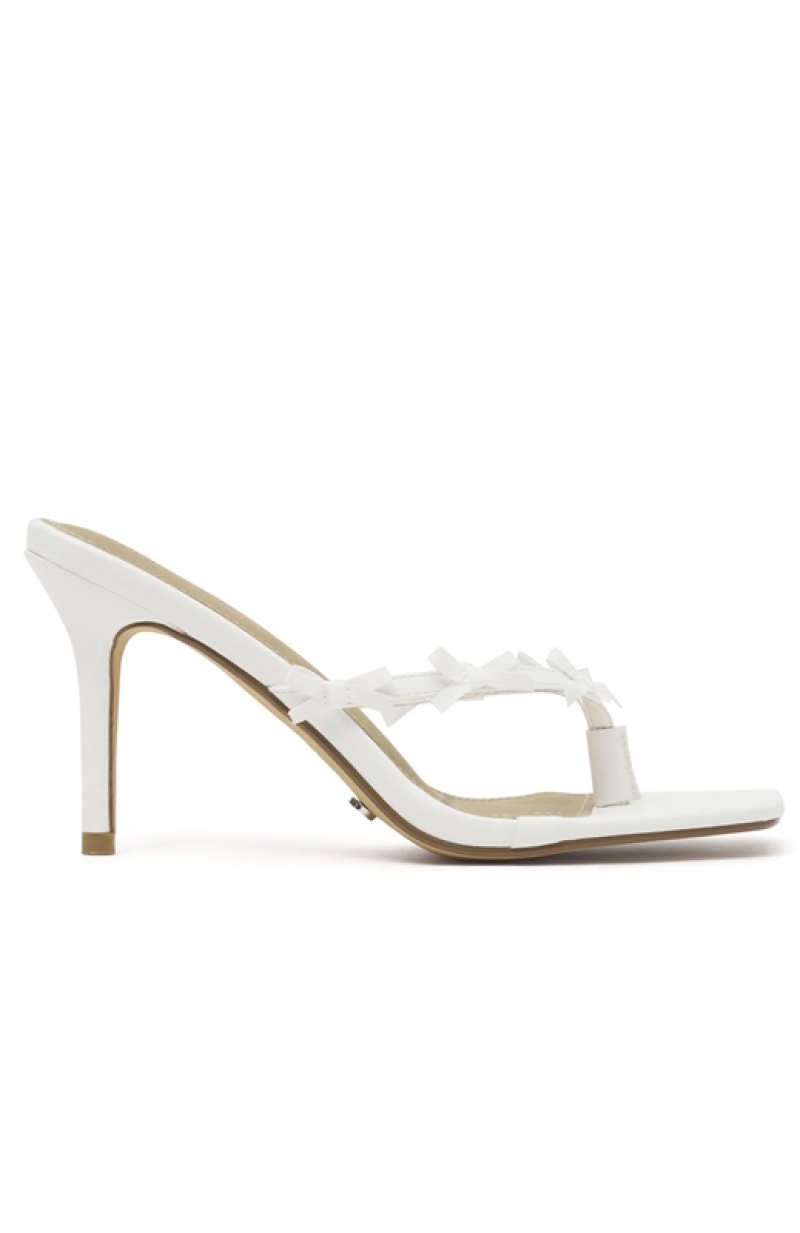 Women's White Fox Evie Heels White | MXGJ-79864