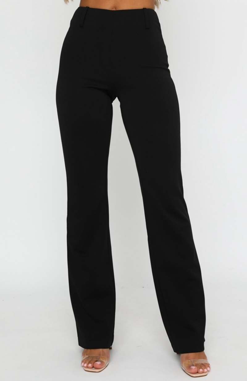 Women's White Fox Fearless Pants Black | BSUH-30258