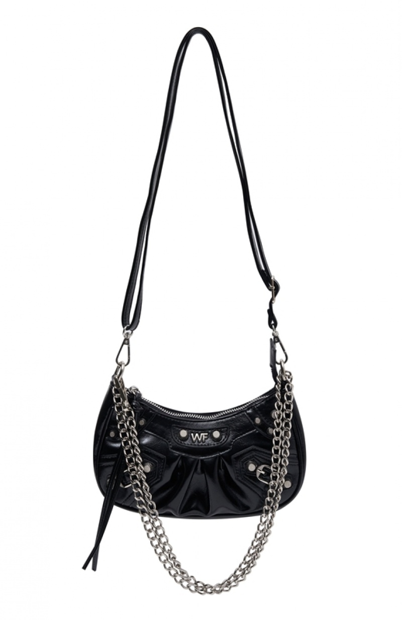 Women's White Fox Harlow  Bags Black | YQPU-28607