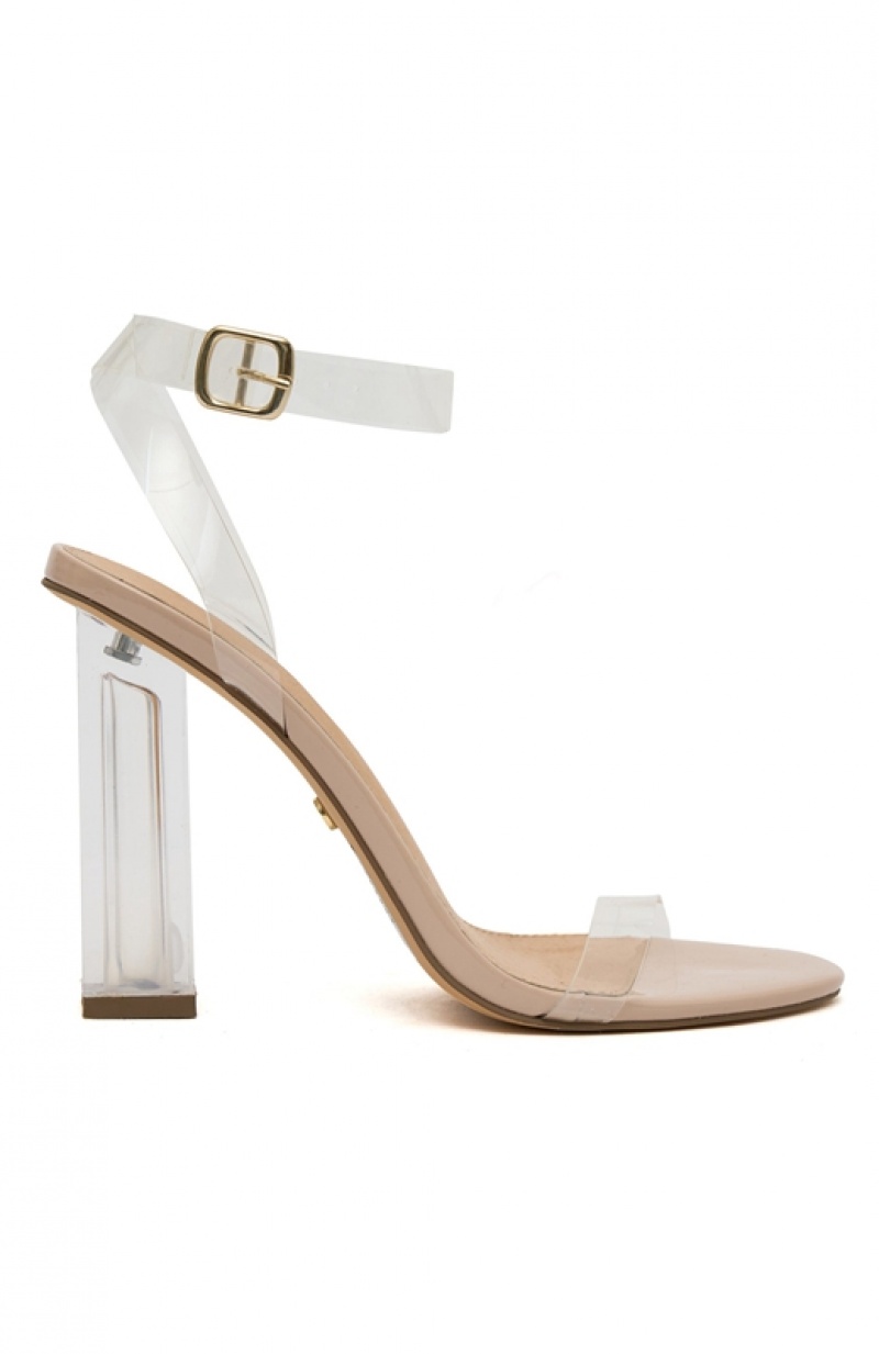 Women's White Fox India Heels Beige | WMCT-12046