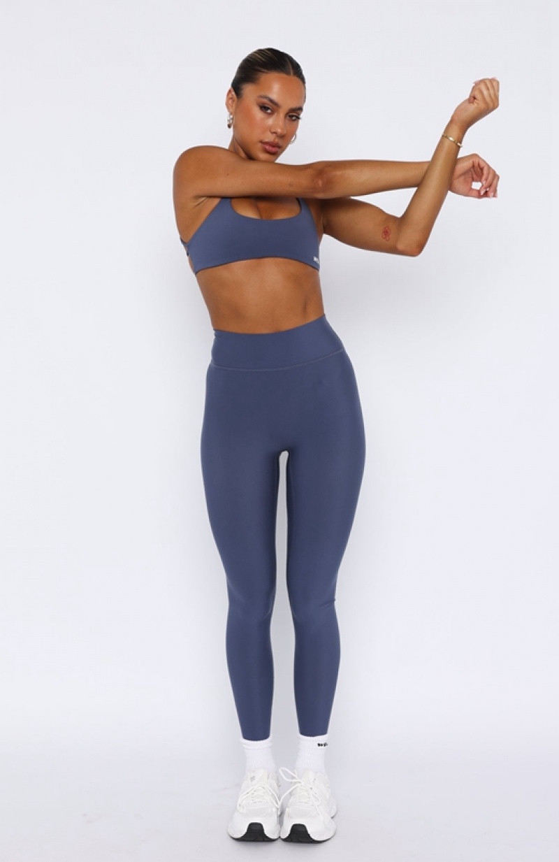 Women's White Fox Intensity Scrunch Leggings Grey | XVGD-15069