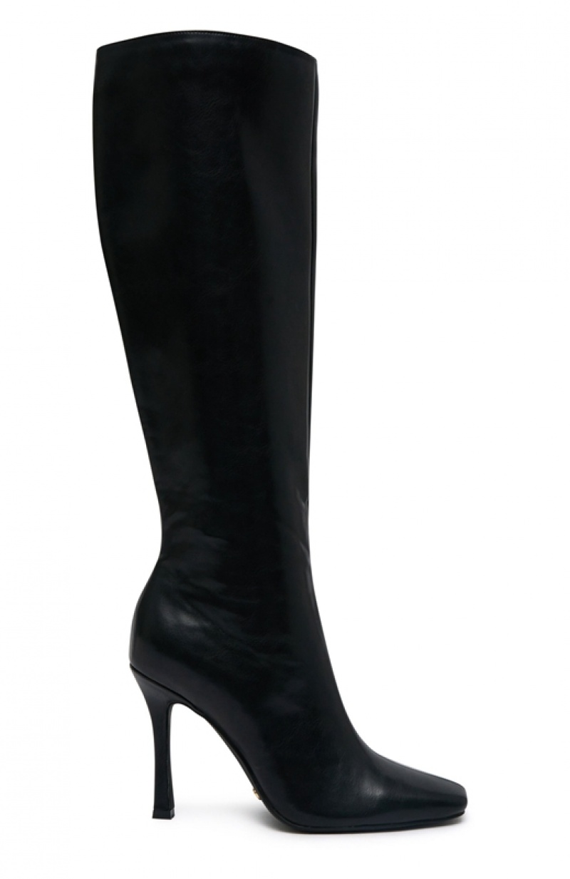 Women's White Fox Jax Knee High Boots Black | EBGD-54329