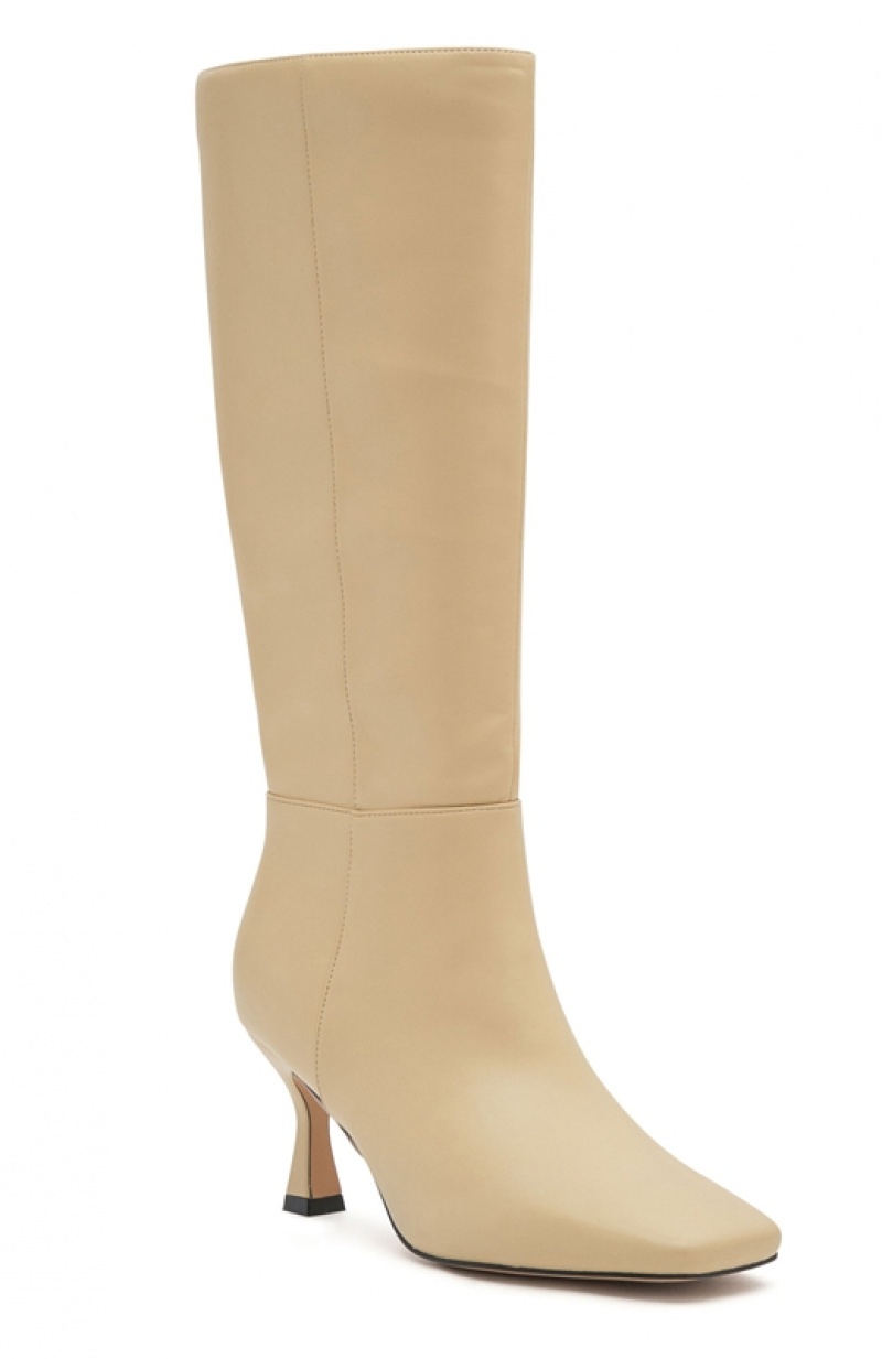 Women's White Fox Johnson Knee High Boots Beige | YFSC-94870