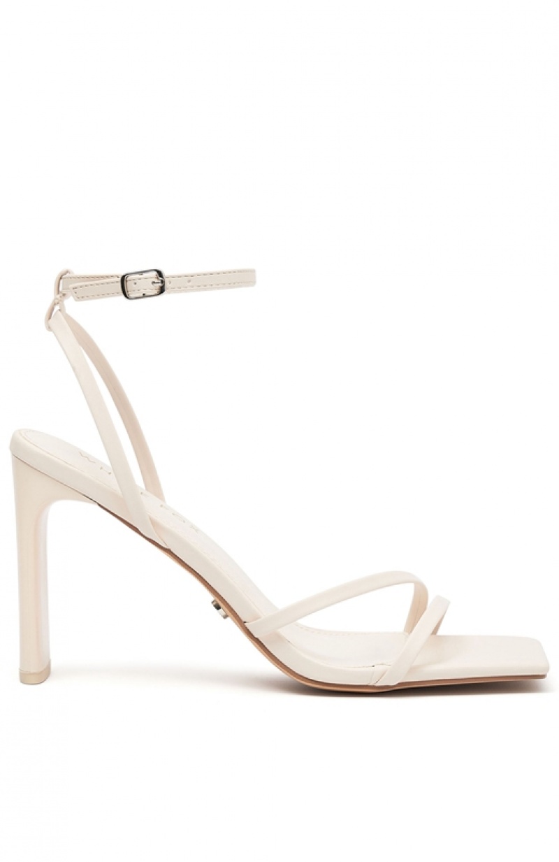 Women's White Fox Laurel Heels Beige | TEFA-74629