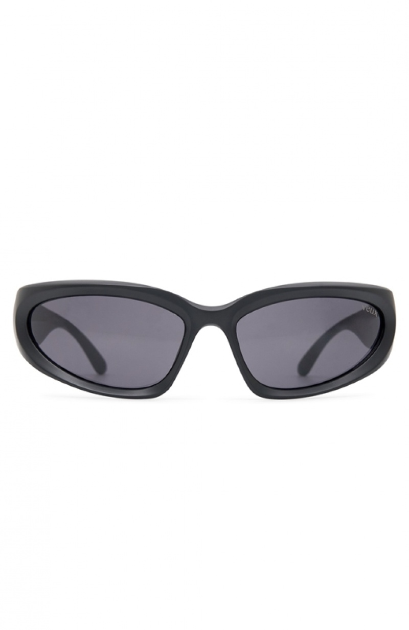 Women's White Fox Mamba Sunglasses Black | QLTR-13465