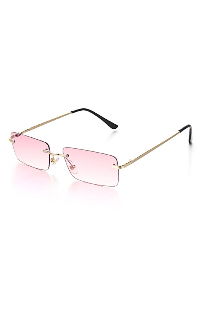 Women's White Fox Mia Sunglasses Pink | ZDFC-42590