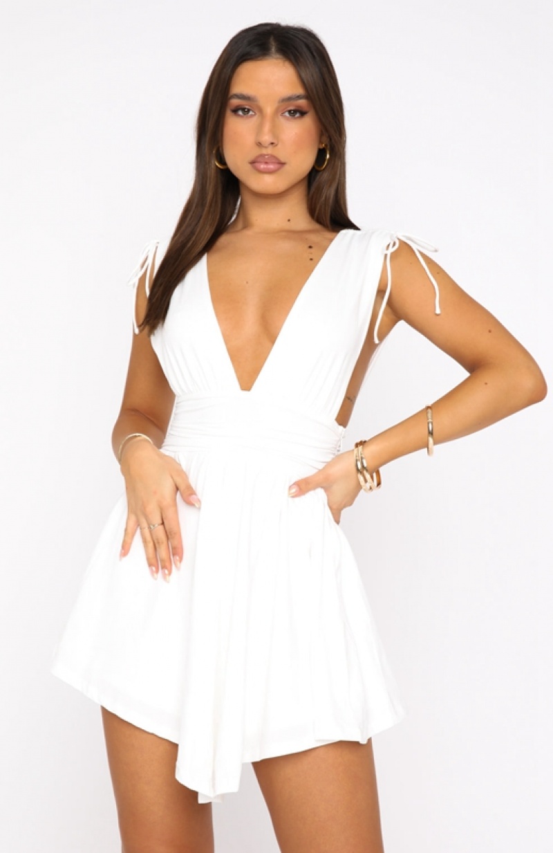 Women's White Fox My Pleasure Mini Dress White | KENX-61230