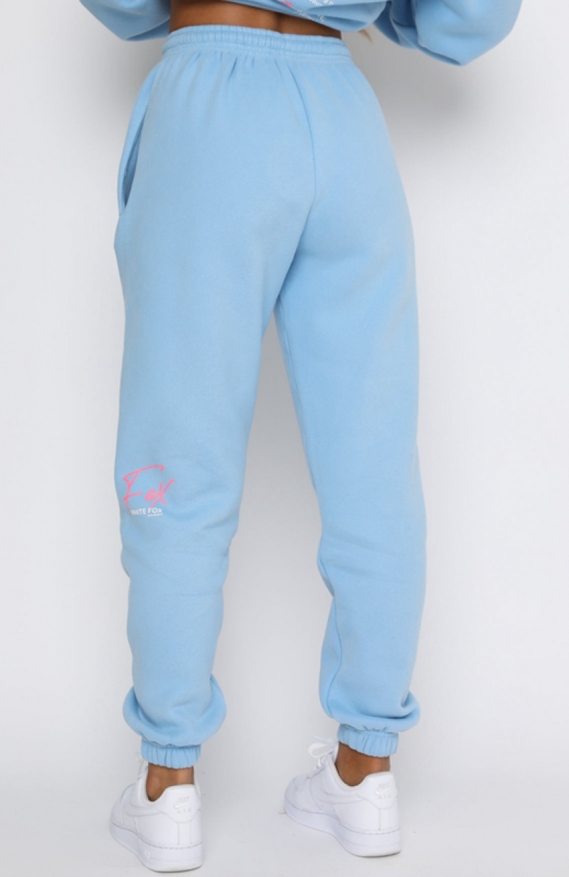 Women's White Fox New Story Sweatpants Blue | GJXO-35810