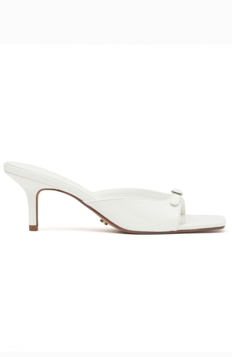 Women's White Fox Nico Heels White | JBPD-37184