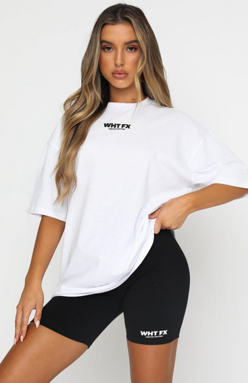 Women's White Fox No Afterthought T Shirts White | QXEP-24563