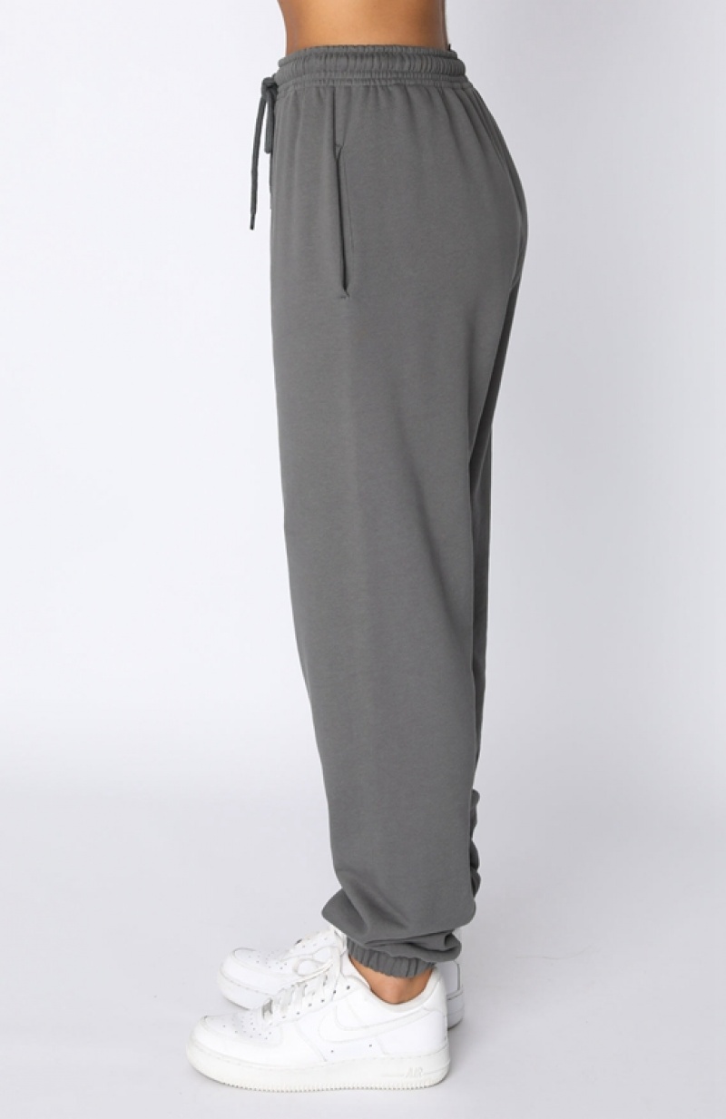 Women's White Fox Not An Issue Sweatpants Grey | IMHZ-34851