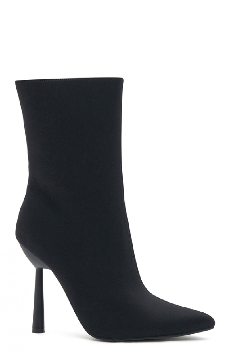 Women's White Fox Riley Ankle Boots Black | KQWF-10748