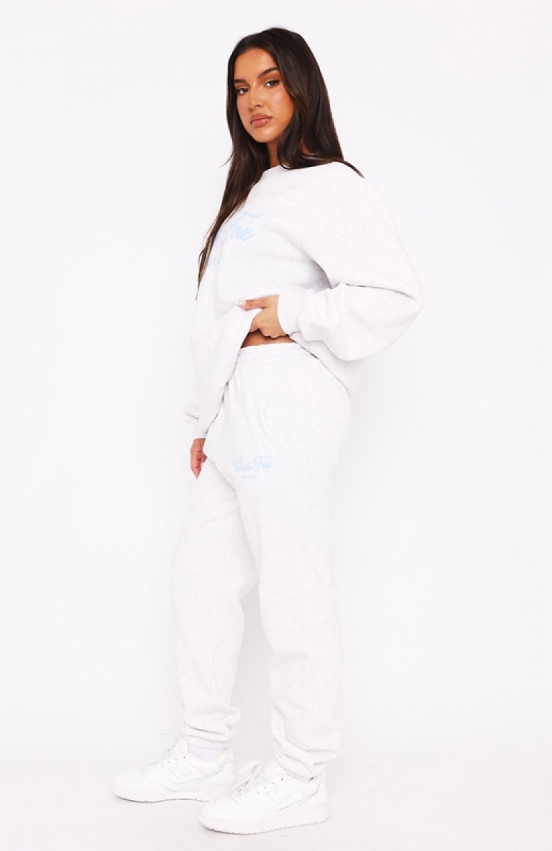 Women's White Fox Season 7 Sweatpants White | VPIF-57821