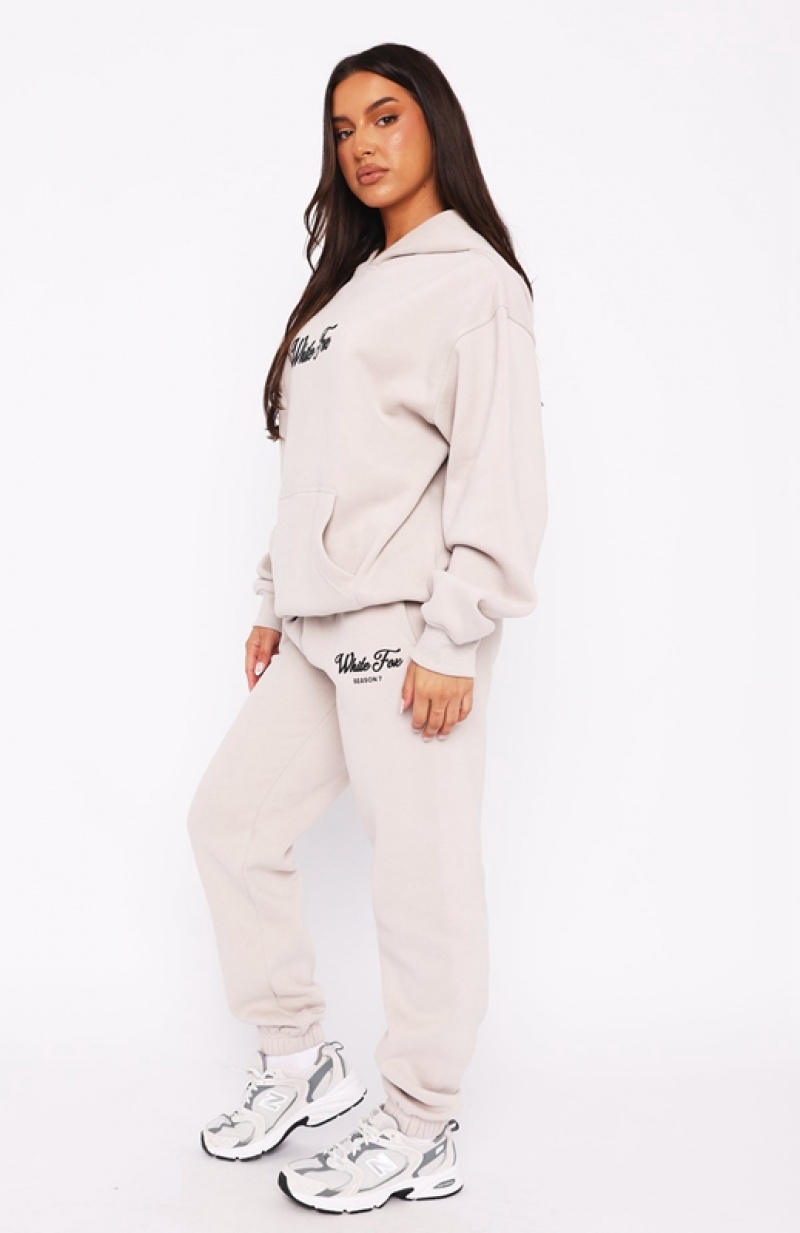 Women's White Fox Season 7 Sweatpants White | HUIE-05127