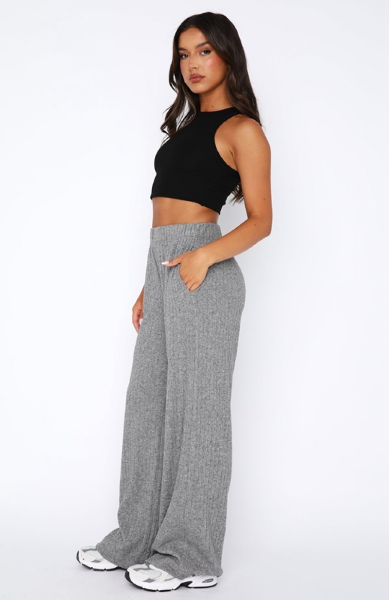 Women's White Fox Someone Else's Problem Pants Grey | YEOP-59708