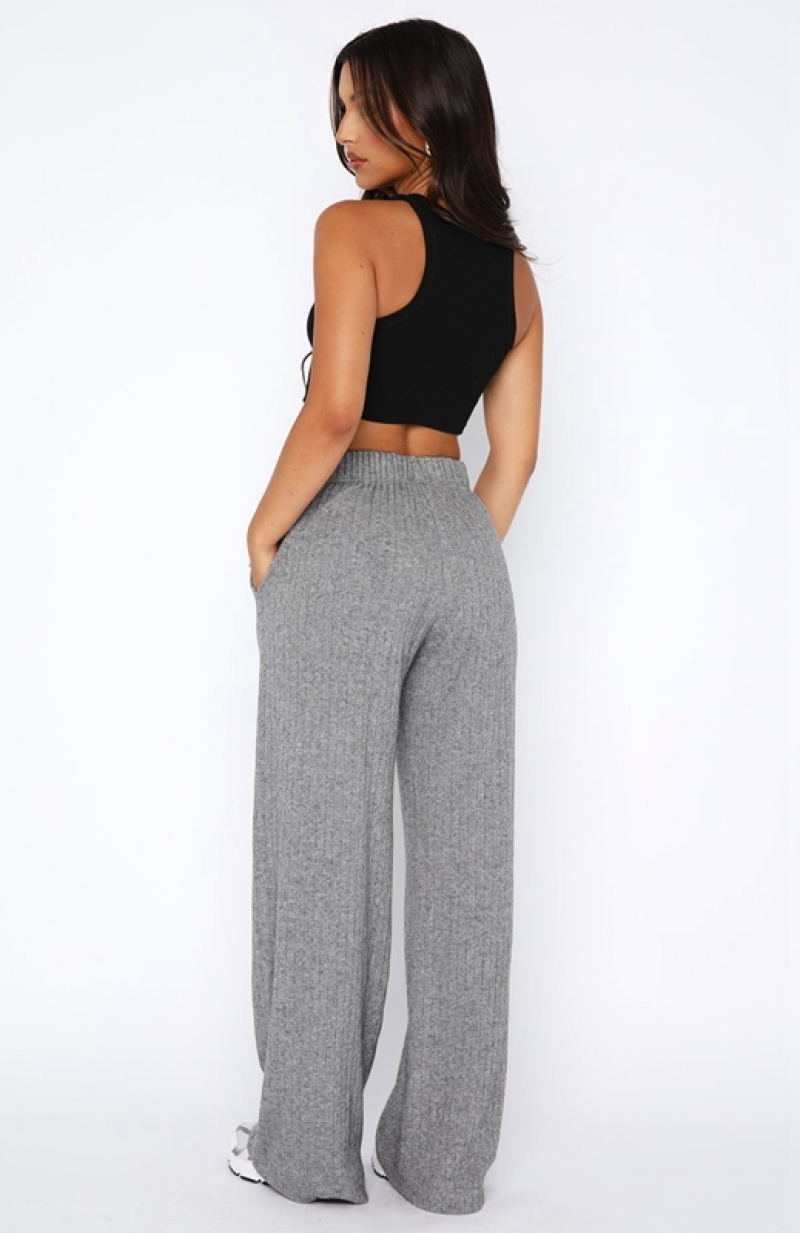 Women's White Fox Someone Else's Problem Pants Grey | YEOP-59708