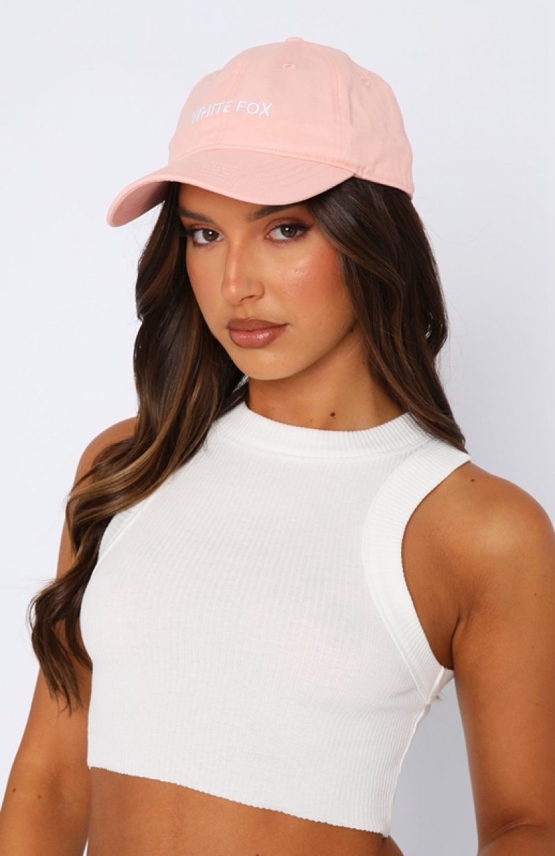 Women's White Fox Time To Travel Hats Pink | SQXP-98751